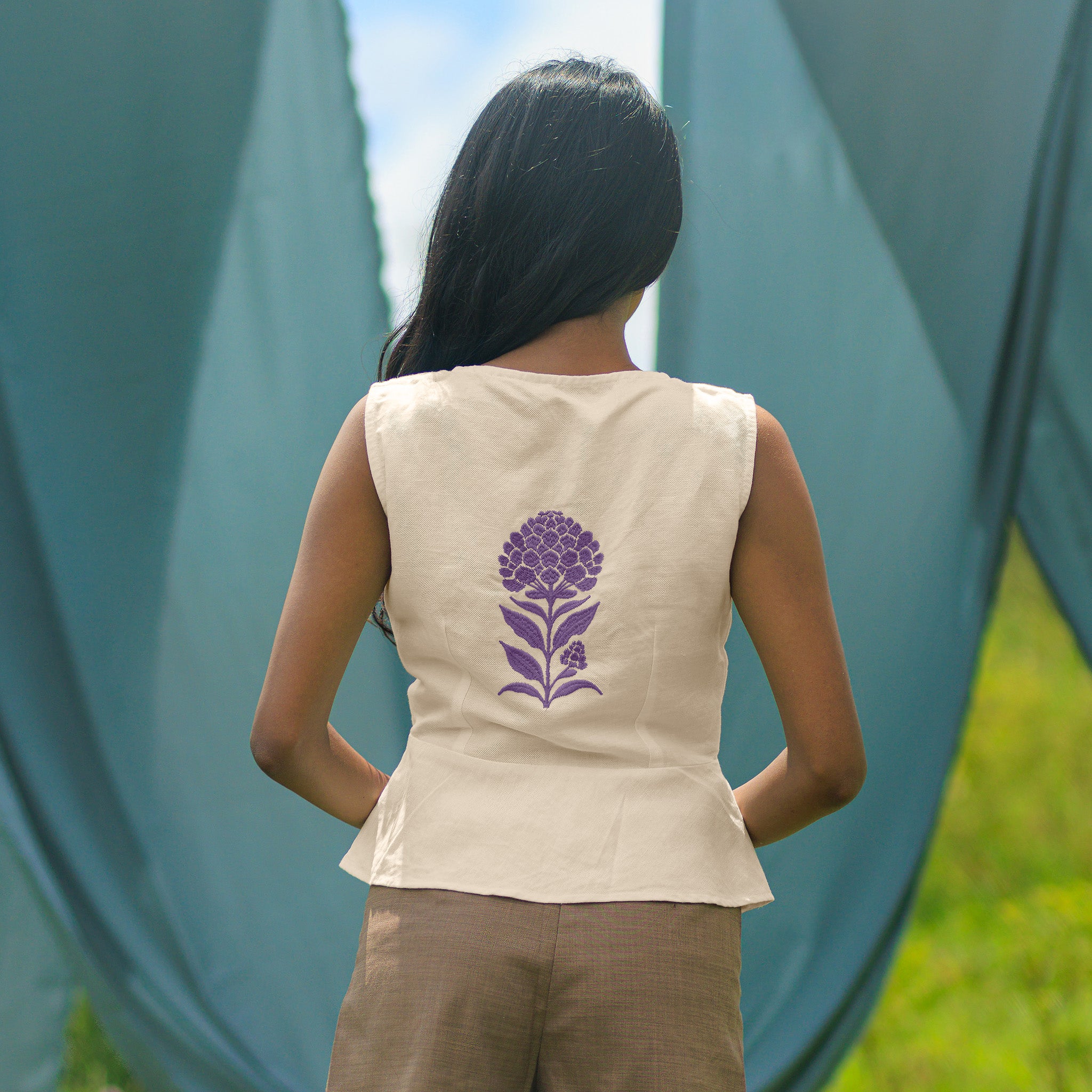 Elusive Bloom Vest Top