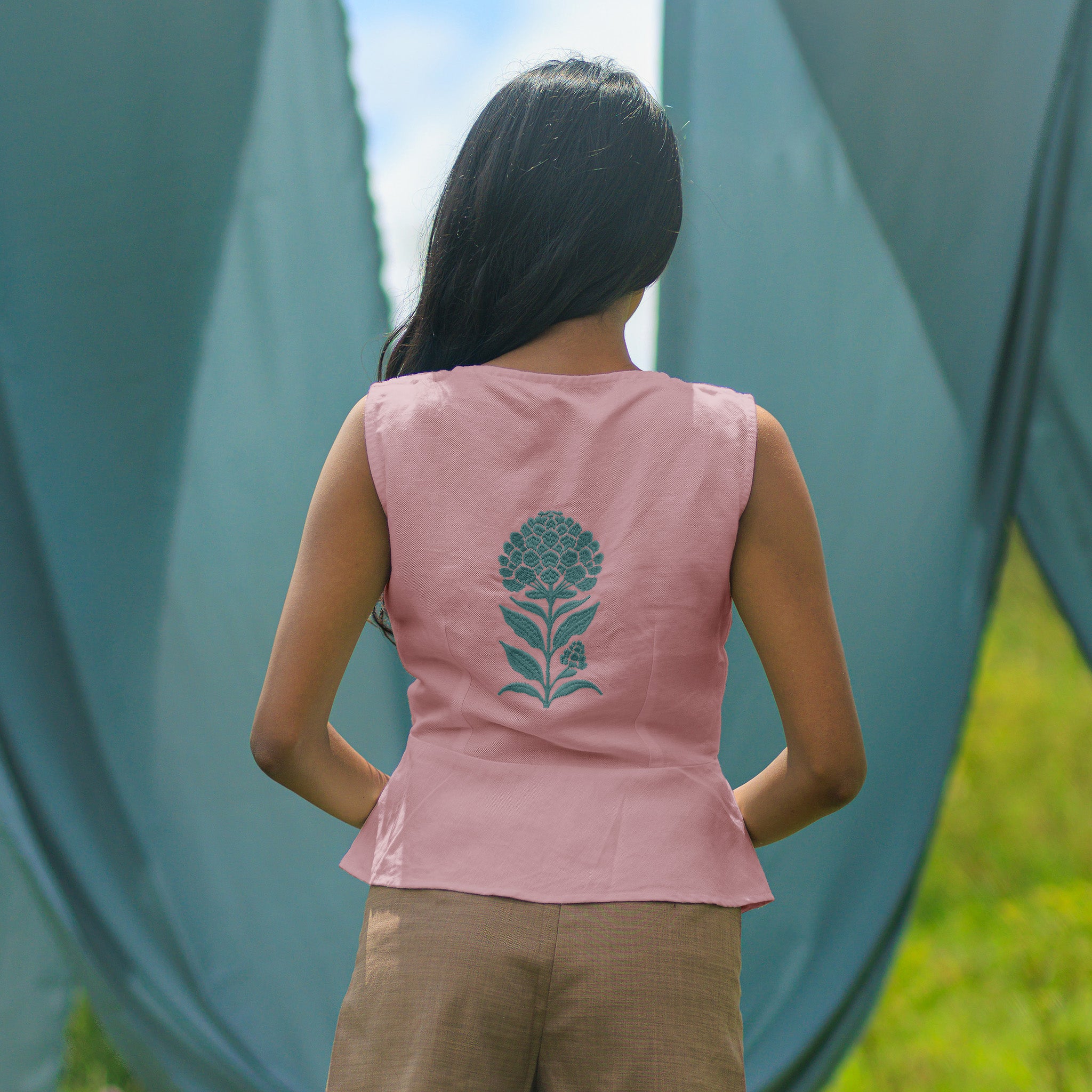 Elusive Bloom Vest Top