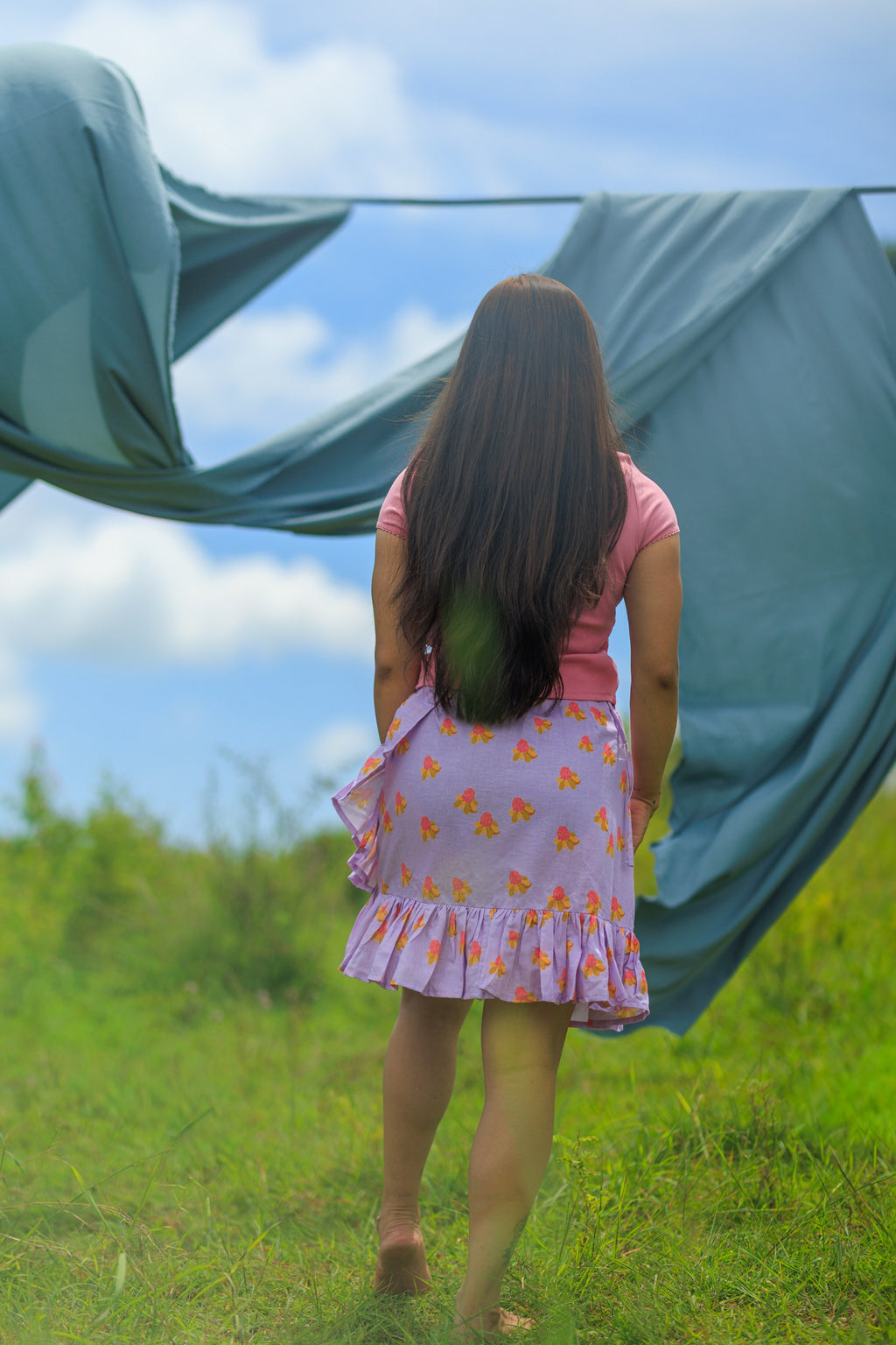 Alpine Ember Wrap Skirt