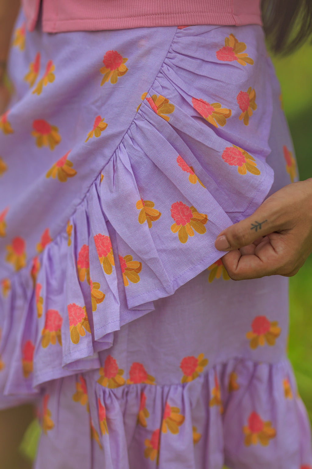 Alpine Ember Wrap Skirt