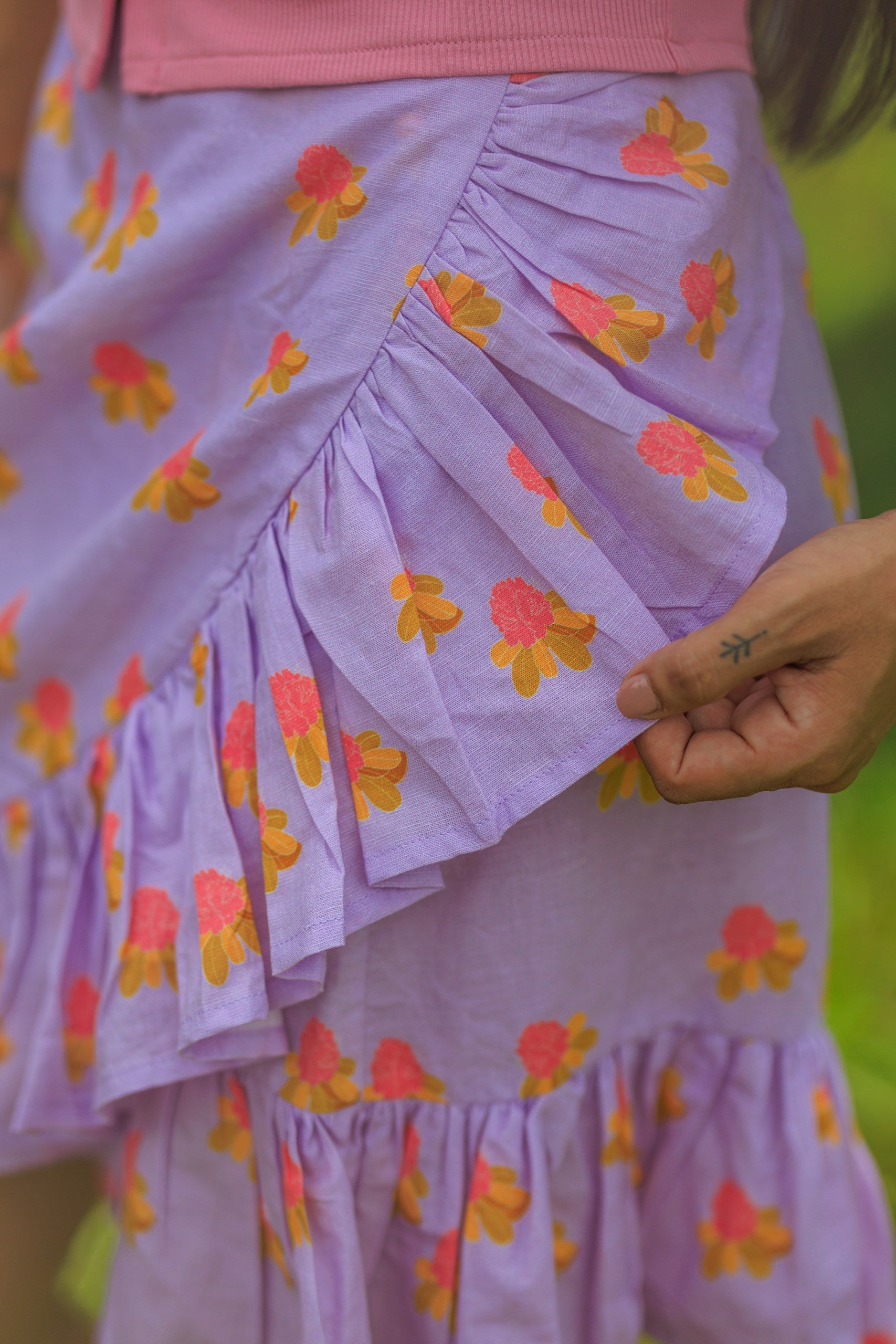 Alpine Ember Wrap Skirt