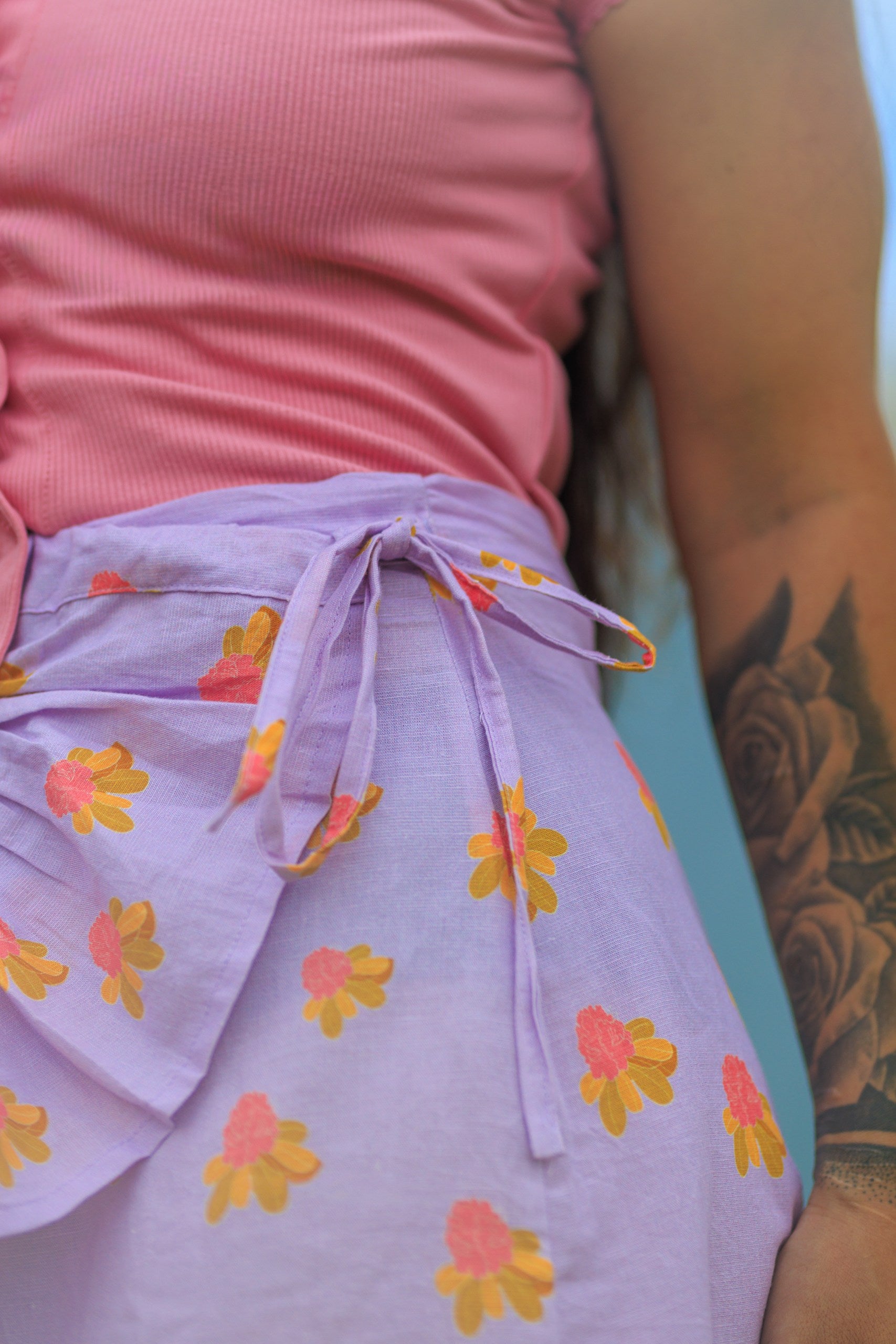 Alpine Ember Wrap Skirt